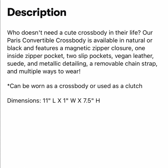 Convertible Crossbody - Picture 5 of 5